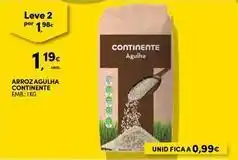 Continente Bom dia Continente - arroz,aguha promoção