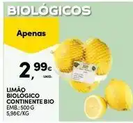 Continente Bom dia Continente bio - limão biológico promoção