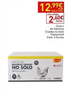 Recheio Masterchef - ovos de gallinhas criadas no solo promoção