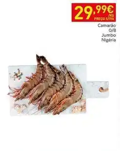 Recheio Jumbo - camarão 0/8 promoção