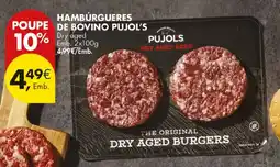 Pingo Doce Hambúrgueres de bovino pujol's promoção