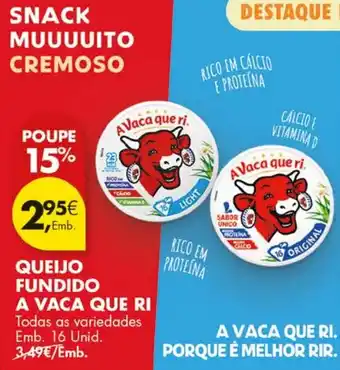 Pingo Doce queijo fundido a vaca que ri promoção