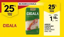 Continente Arroz carolino cigala promoção