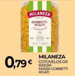 Miranda Supermercados milaneza cotovelos gr massa gobbetti rigati promoção