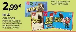 Miranda Supermercados Olá gelados perna de pau cone promoção