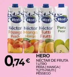 Miranda Supermercados Hero nectar de fruta promoção