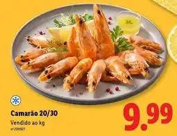 Lidl Camarão 20/30 promoção