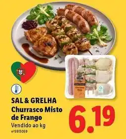 Lidl Churrasco misto de frango promoção