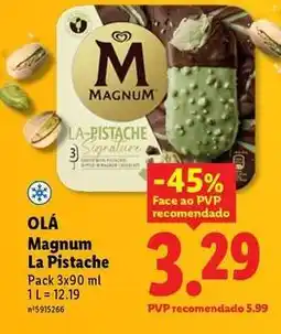 Lidl Magnum - la pistache promoção