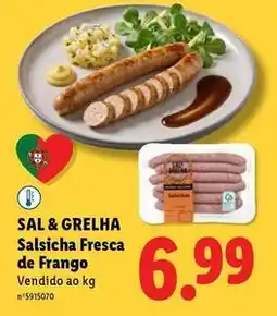 Lidl Salsicha fresca de frango promoção