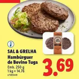 Lidl Hambúrguer de bovino tuga promoção