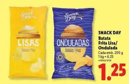 Lidl Snack day - snack day batata frita lisa/ ondulada promoção