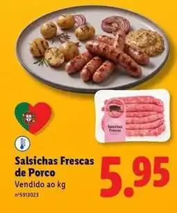 Lidl Salsichas frescas de porco promoção