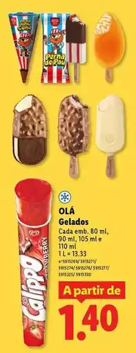 Lidl A+ - gelados promoção