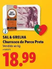 Lidl Churrasco de porco preto promoção