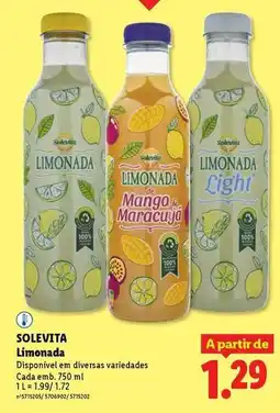 Lidl Solevita - limonada promoção