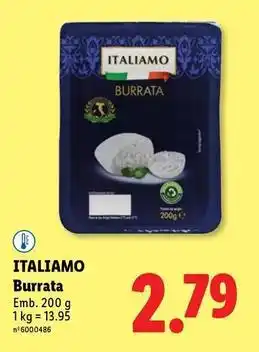 Lidl Italiamo - burrata promoção