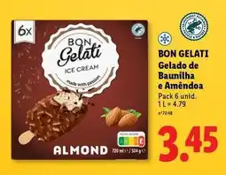 Lidl Nature - gelado de baunilha e amendoa promoção