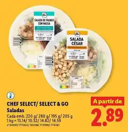 Lidl Pedras salgadas - chef select/select & go promoção