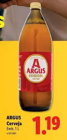 Lidl Argus - cerveja promoção
