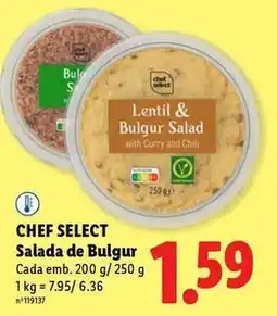 Lidl Chef select - salada de bulgur promoção