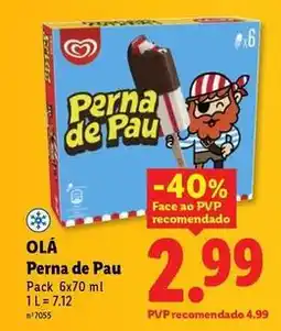 Lidl Olá - perna de pau promoção