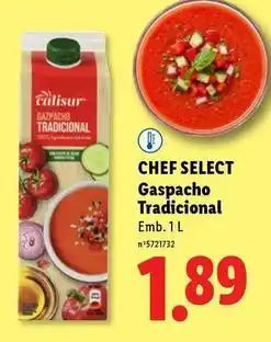Lidl Chef select - gaspacho tradicional promoção