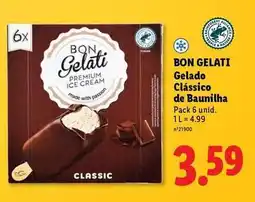Lidl Premium - gelado classico de baunilha promoção