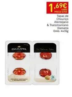 Recheio Damatta - tapas de chourico alentejano & transmontano promoção