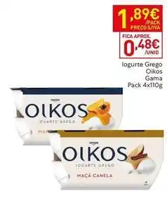 Recheio Oikos - iogurte grego promoção
