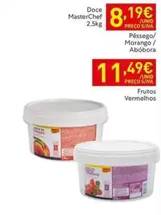 Recheio Masterchef - pessego/ morango/abóbora promoção