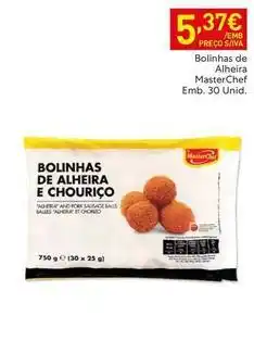 Recheio Masterchef - bolinhas de alheira e chouriço promoção
