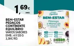 Continente Bem-estar pedaços continente equilíbrio promoção