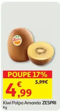 Auchan kiwi polpa amarela zespri promoção