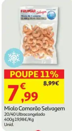 Auchan Miolo Camarão Selvagem promoção