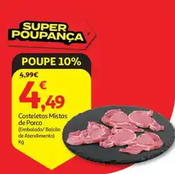 Auchan Costeletas Mistas de Porco promoção