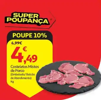 Auchan Costeletas Mistas de Porco promoção