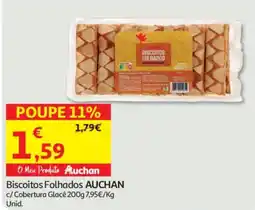 Auchan Biscoitos Folhados Auchan promoção