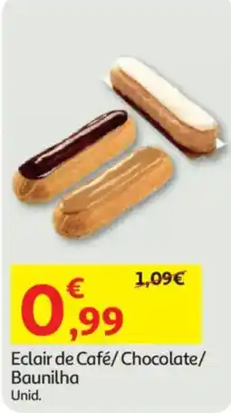 Auchan Eclair de Café/ Chocolate/ Baunilha promoção