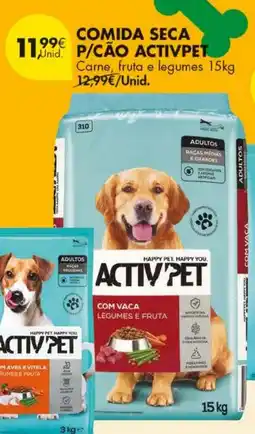 Pingo Doce comida seca p/cão activpet promoção