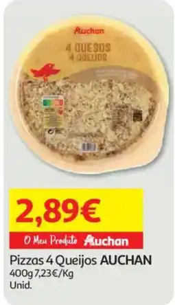 Auchan Pizzas 4 Queijos Auchan promoção