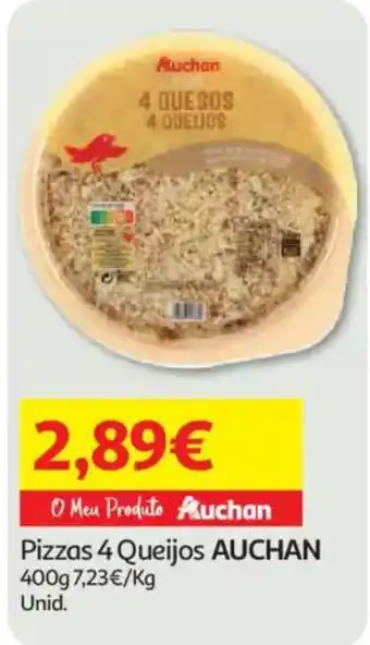Auchan Pizzas 4 Queijos Auchan promoção