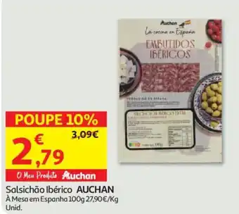 Auchan Salsichão Ibérico Auchan promoção