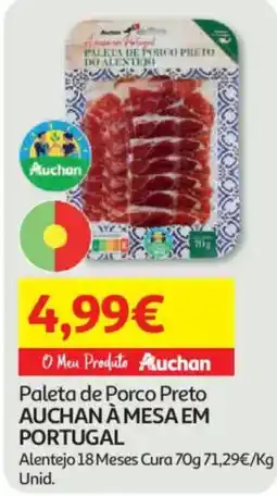 Auchan Paleta de Porco Preto Auchan promoção