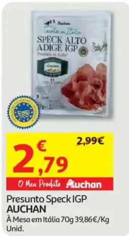 Auchan Presunto Speck IGP Auchan promoção