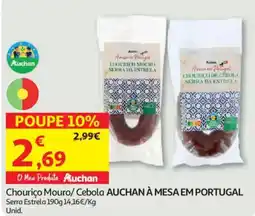 Auchan Chouriço Mouro/ Cebola Auchan promoção