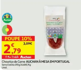 Auchan Chouriço de Carne Auchan promoção