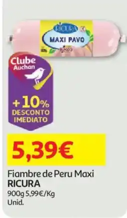 Auchan Fiambre de Peru Maxi Ricura promoção