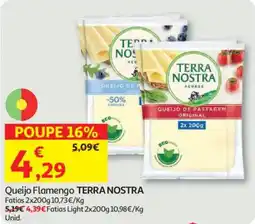 Auchan Queijo Flamengo Terra nostra promoção