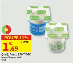 Auchan Queijo Fresco Santiago promoção